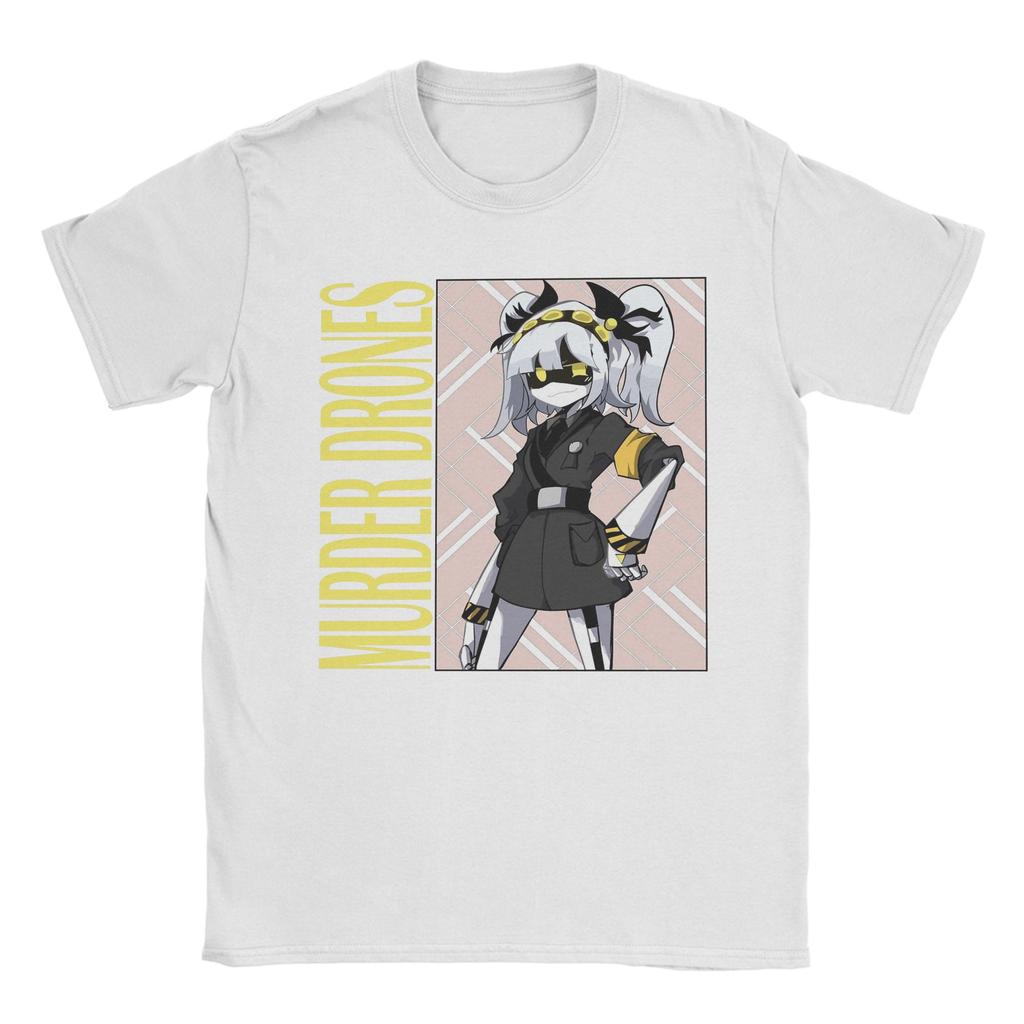 Murder Drones T Shirt for Men 100% Cotton Funny T-Shirt Round Collar  Tee Shirt Short Sleeve Clothing Gift
