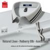 MUSHILANG Men's 10A Antibacterial Linen Silk Cooling Polo Shirt