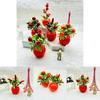 Fake Potted Fruit Bonsai With Plastic Material For Home Decor And Tabletop Display