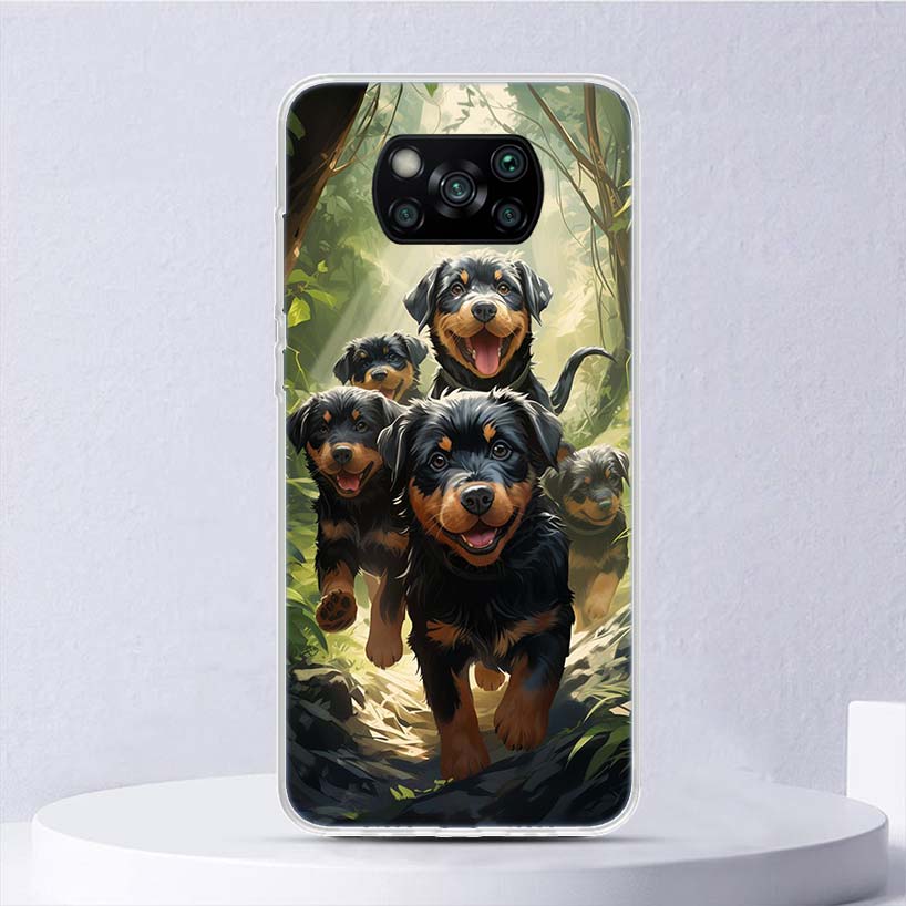 Rottweiler Dog Rottie Soft Case For Xiaomi Poco X7 X6 X5 X4 X3 Nfc F7 Ultra F6 F5 Pro Phone Cover F4 Gt F3 M5S M4 M3 M5 M6 Coque