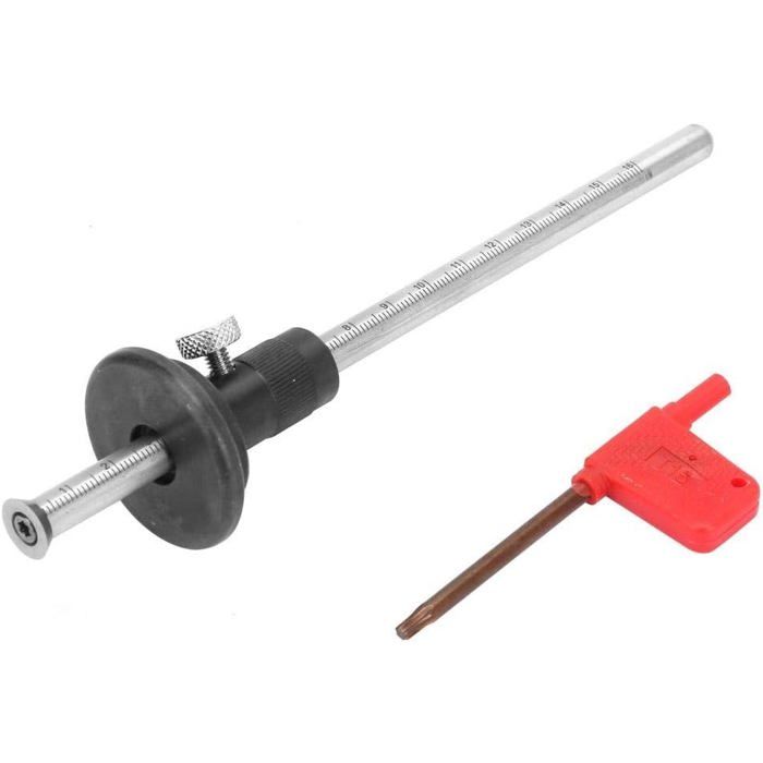 Roue trusquin AIMOONSA inox 160 mm, précision 0,01 pour travail du bois
