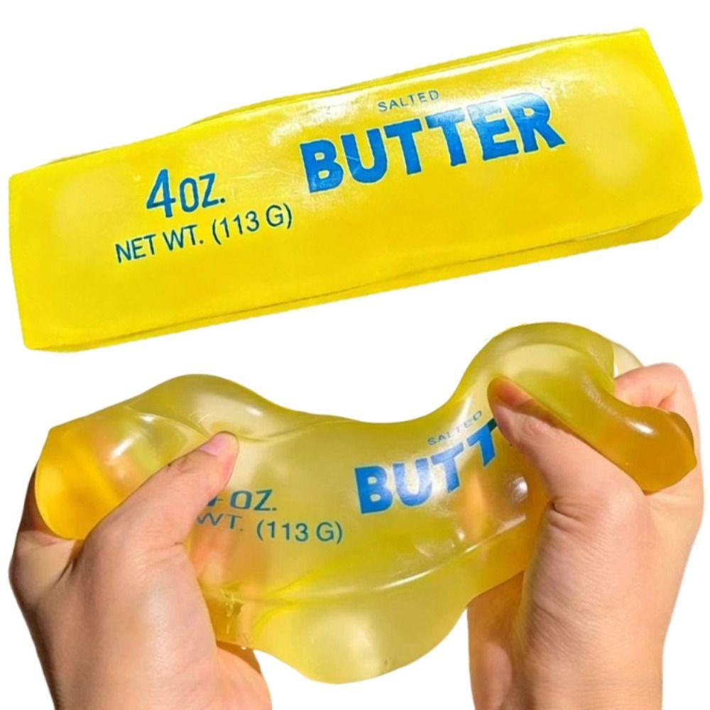 Plasticity Butter Stick Squeezing Toy Realistic Butter Stick Squishy Toy Home Decoration