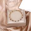 Geometric Pattern Cubic Zirconia Tennis Bracelet Gold Plated Copper Chain Wristband Wrist Accessory For Women Men
