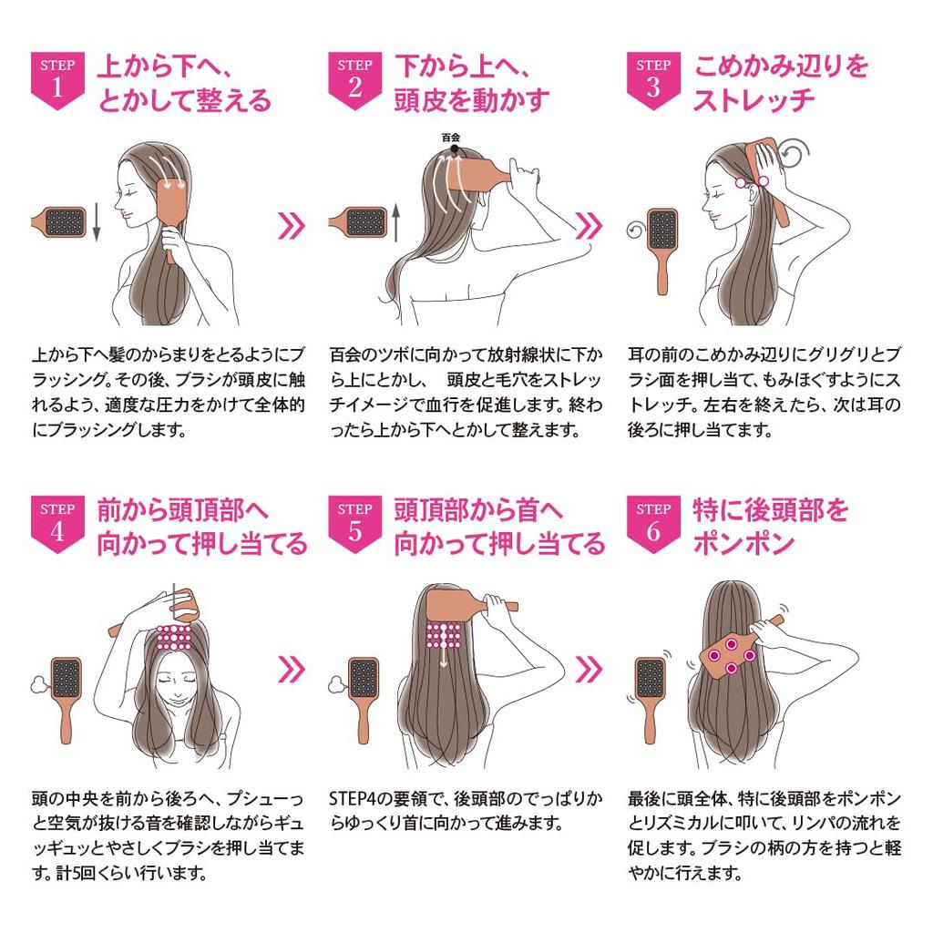 [Exklusiv im offiziellen Shop] S.HEART.S Kopfhautgesunde Bürste Haarbürste mit offiziellem S.HEART.S Beauty-Buch