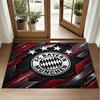 Bayern Munich Design Crystal Velvet Rug Soft Decorative Mat for Bedroom Entrance