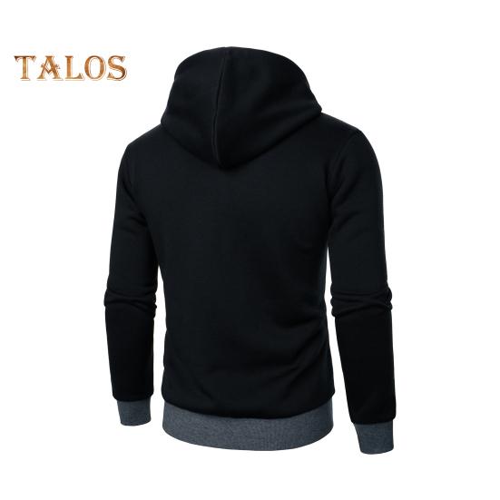 Мужское осенне-зимнее пальто с капюшоном и двойными карманами — фото 5