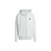 New Z.N.E. Premium Full Zip Hooded Track Top Jacket Men's Silver Gray IN5094