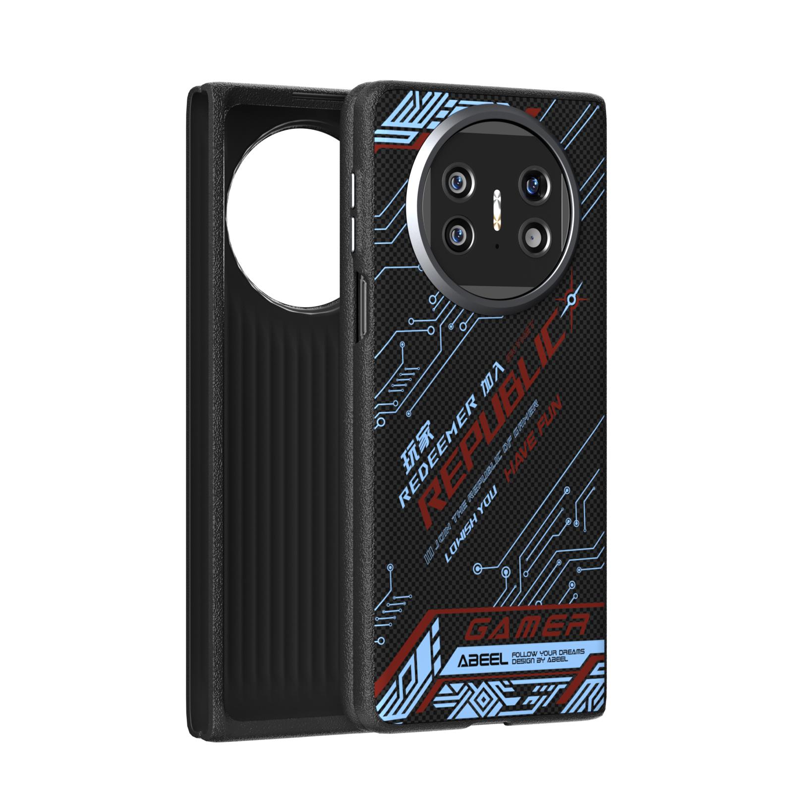 

For Huawei Mate X5 Case Magsafe Slim Rigid Carbon Fiber Magnetic Shockproof Foldable Folio X3 Case Cover Metal Lens Grip Funda For Huawei Mate X3&PC