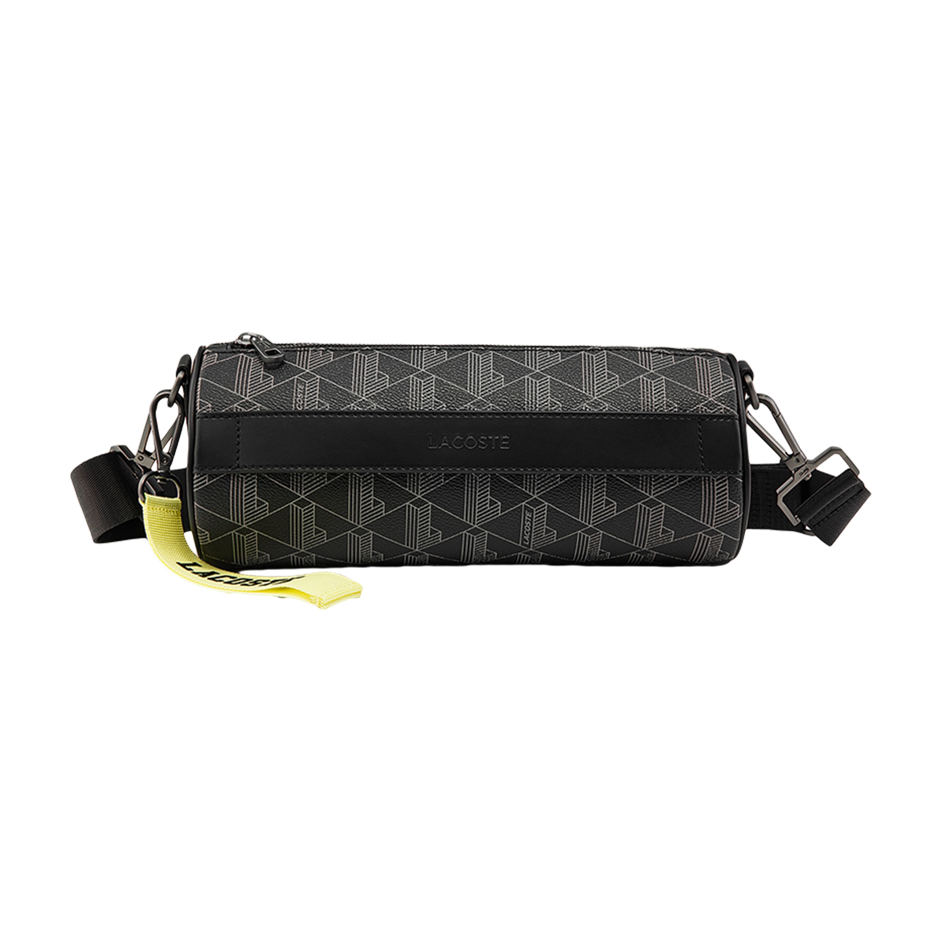 Lacoste Fashion Trend Print Pvc Shoulder Crossbody Bag Men bags Black NU3675HJ-103939 Black