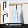 14Pcs Over The Door Hook Adjustable Cubicle Metal Hanger Home Clothes Towels Storage Kitchen Bathroom Universal Cubicle Hooks