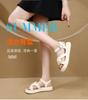 Sports Sandals Women's Summer 2025 New Roman Flat-bottomed Woven Soft-soled Lightweight Student Non-slip One-word Beach Shoes