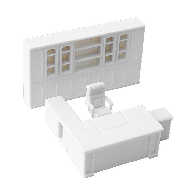Mini Furniture Sand Table Model: Sectional Apartment Type with Boss’s Office and Writing Desk