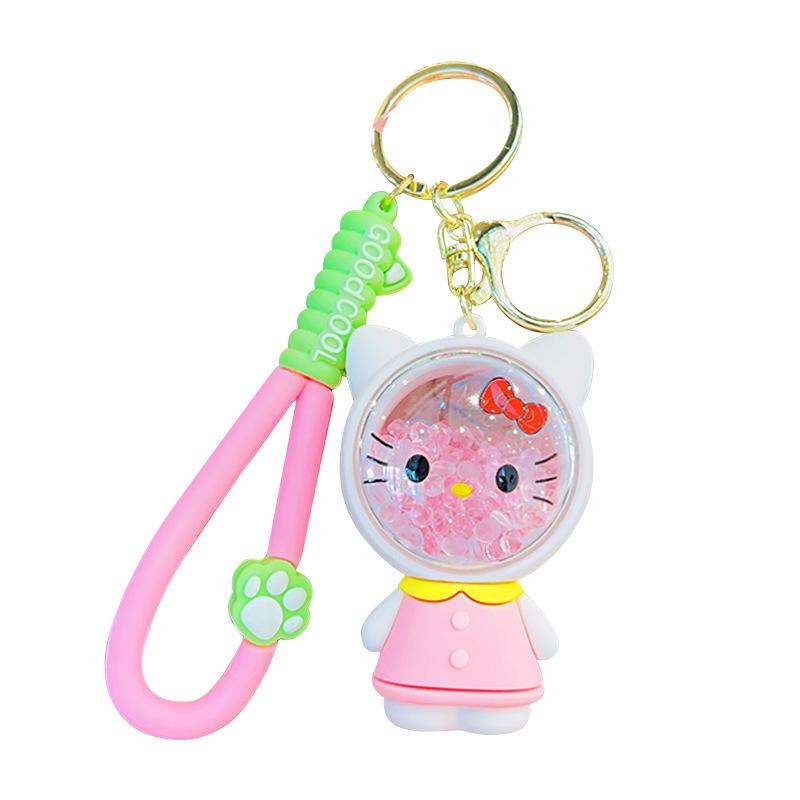 Cute Cartoon Cat Scented Bead Keychain Long Lasting Fragrance Backpack Charm Creative Small Gift Pendant