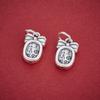 S999 Sterling Silver "Princess, Be Happy & Wealthy" Pendant with DIY Beading and Weaving Rope Bracelet.