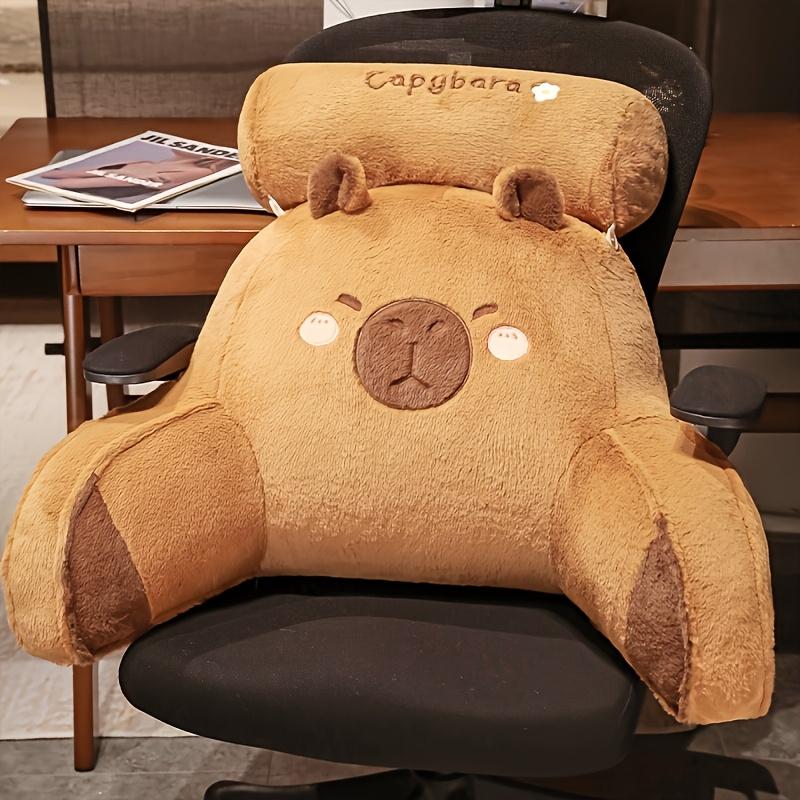 Lovely Capybara Backrest Cushion, Large Backrest Cushion,Lumbar Support Pillow,Triangle Reading Pillow, Adorable Design