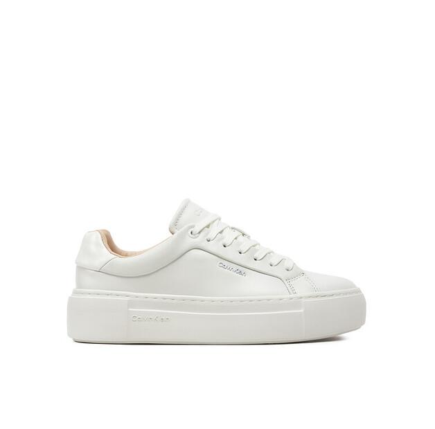 

Кроссовки Calvin Klein Ff Cupsole Lace Up W/Ml Lth HW0HW02118 белый EU 40