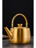 Golden 304 Stainless Steel Soup Pot and Tea Kettle for Hot Pot Restaurants, Large Capacity Commercial Use.