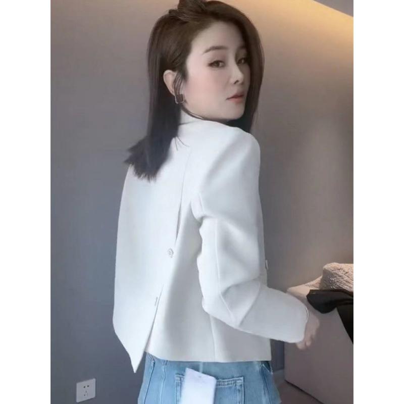 High-End Damen Petite Blazer Jacke - 2024 Herbst Modischer Trend mit gepolsterten Schultern