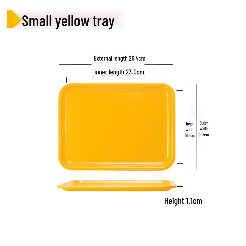European Style Melamine Rectangular Serving Tray