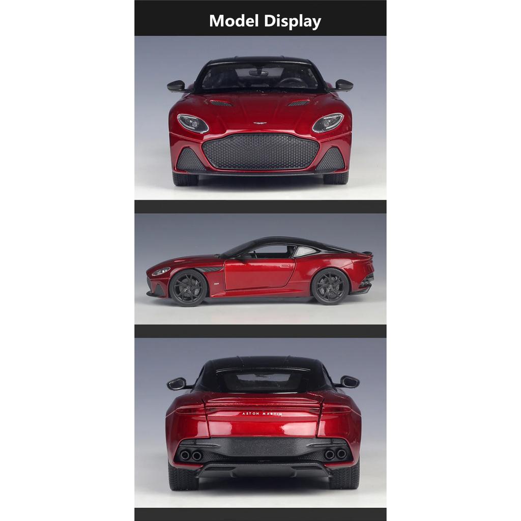 Welly 1/24 Aston Martin DBS Superleggera Alloy Sports Car Model Diecast Racing Car Model Simulation Collection Toy Gift