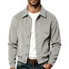 Herren Cordjacke Reverskragen Knopfleiste Seitentasche Vintage Amerikanisch Retro Lässige Oberbekleidung Herbst Winter Tägliche Jacken