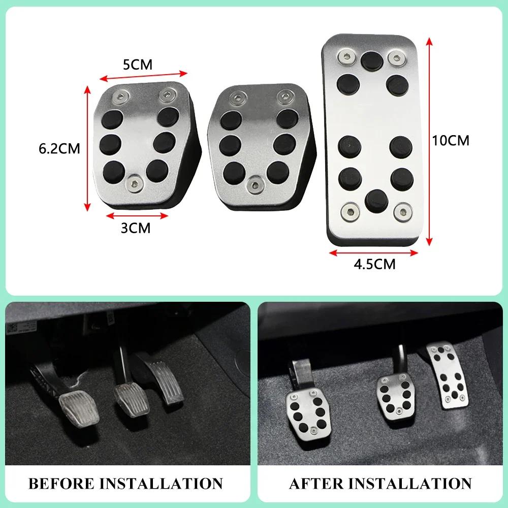 UZYJ9 Car Pedals for Ford Focus 2 MK2 Focus 3 MK3 Kuga Escape ST 2009-2017 Fuel Brake Clutch Pedal Cover Car-styling
