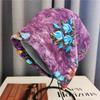 Autumn Winter Floral Print Fashion Knitted Beanie Hat Woman Ethnic Style Fashion Elegant Skull Cap Soft Elastic