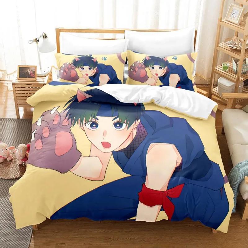 Anime Blue Lock Bedding Set Quilt Cover Pillowcase Cartoon Decor Bed Spead Bedroom Duvet Cover Bedding Suit Kids Birthday Gift