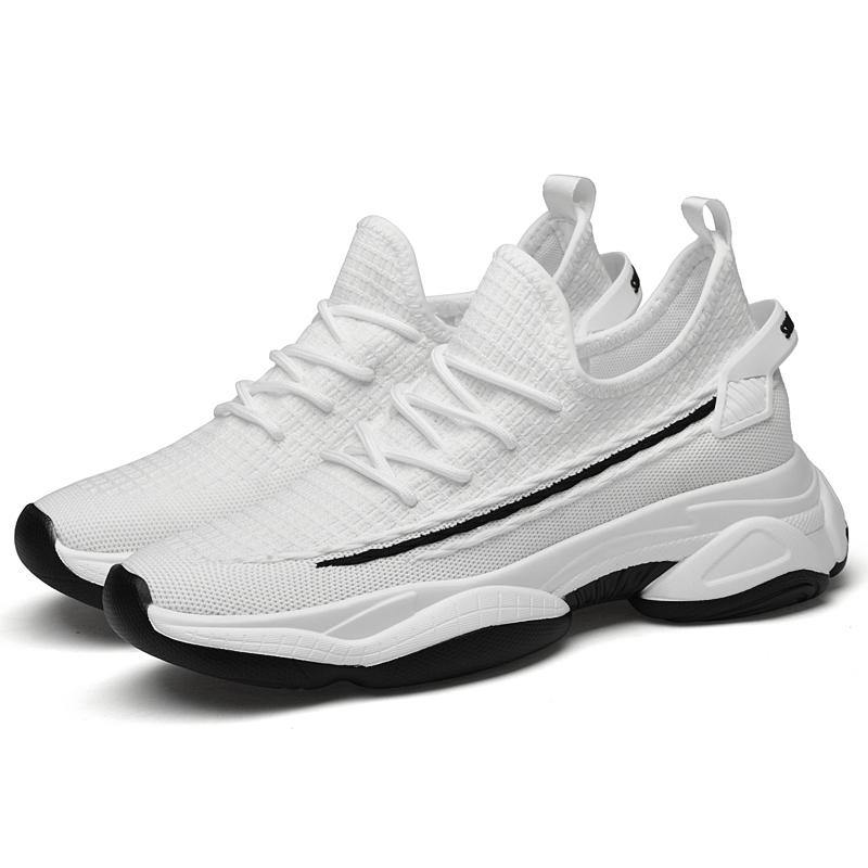Man Lift Sneakers Men Elevator Sports Height Increase Shoes Insole 6Cm Leisure Fashion