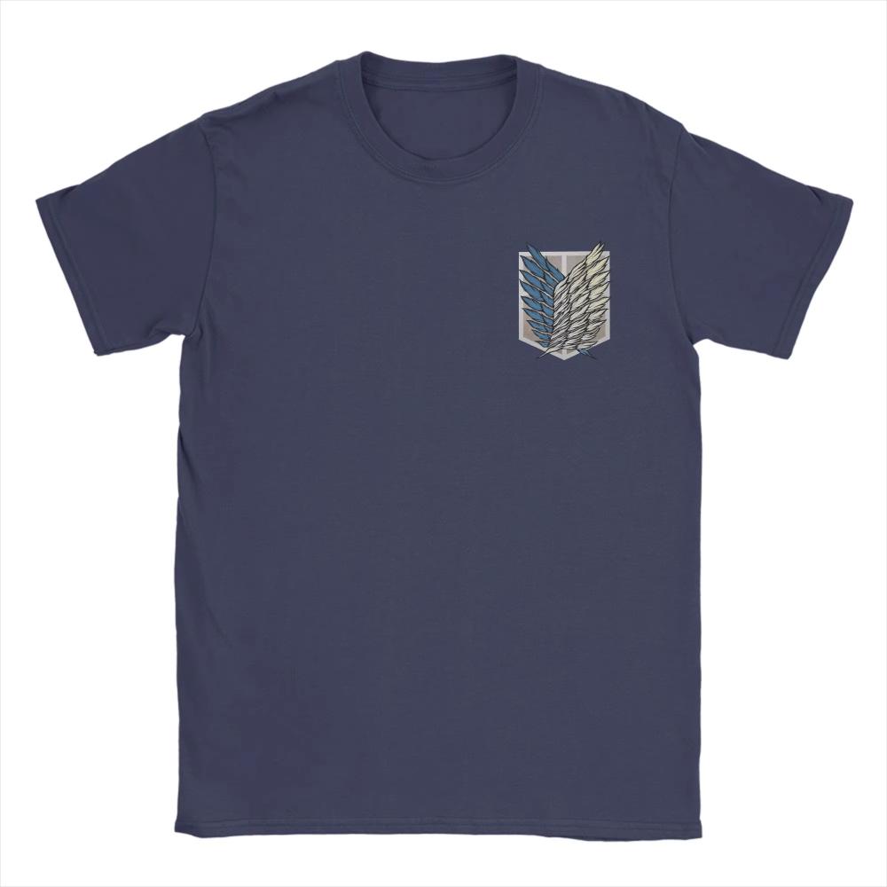 Men Printed T-Shirts Attack on Titan Survey Corps Amazing Cotton Tees Women Short Sleeve T Shirt O Neck Clothing Graphic