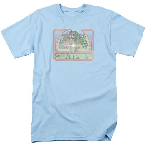 Atari Classic Centipede Adult 18/1 T-Shirt Light Blue Unisex T-Shirt S