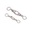 20Pcs Fishing Universal Swivel Heavy Duty Stainless Steel Swivels Saltwater Fishing Connector Terminal Tackle