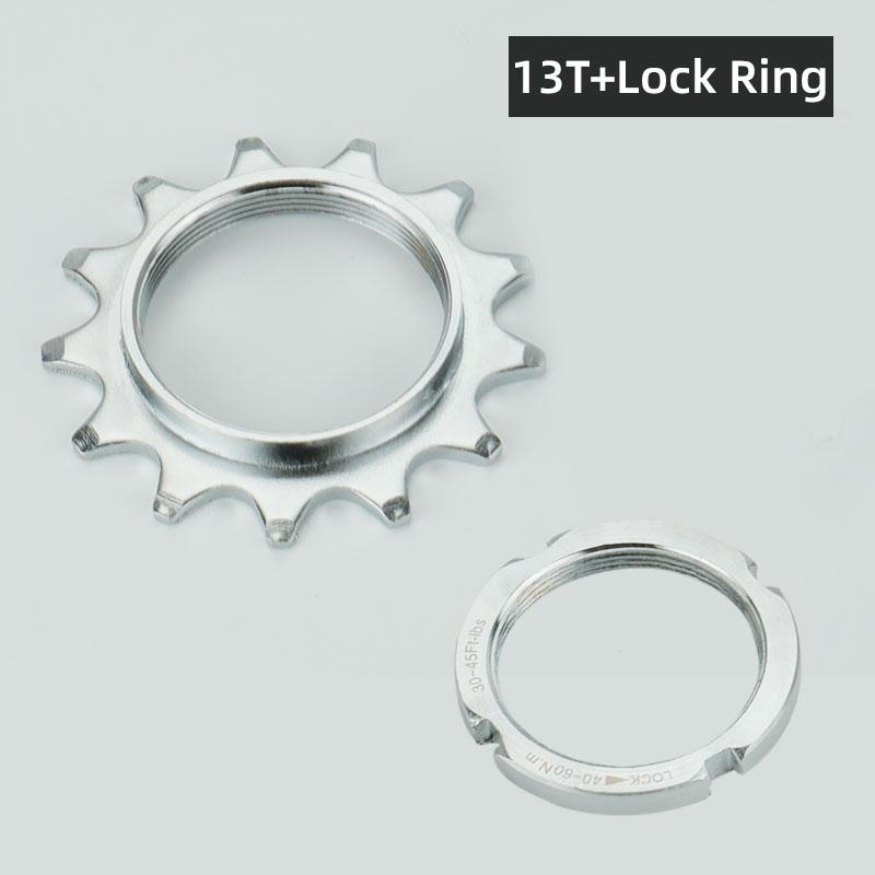 Bicycle Fixed Gear 13T 14T 15T 16T 17T 18T Freewheel Cogs Hub Locking 1 Speed Fixie Bike Threaded Lock Rings