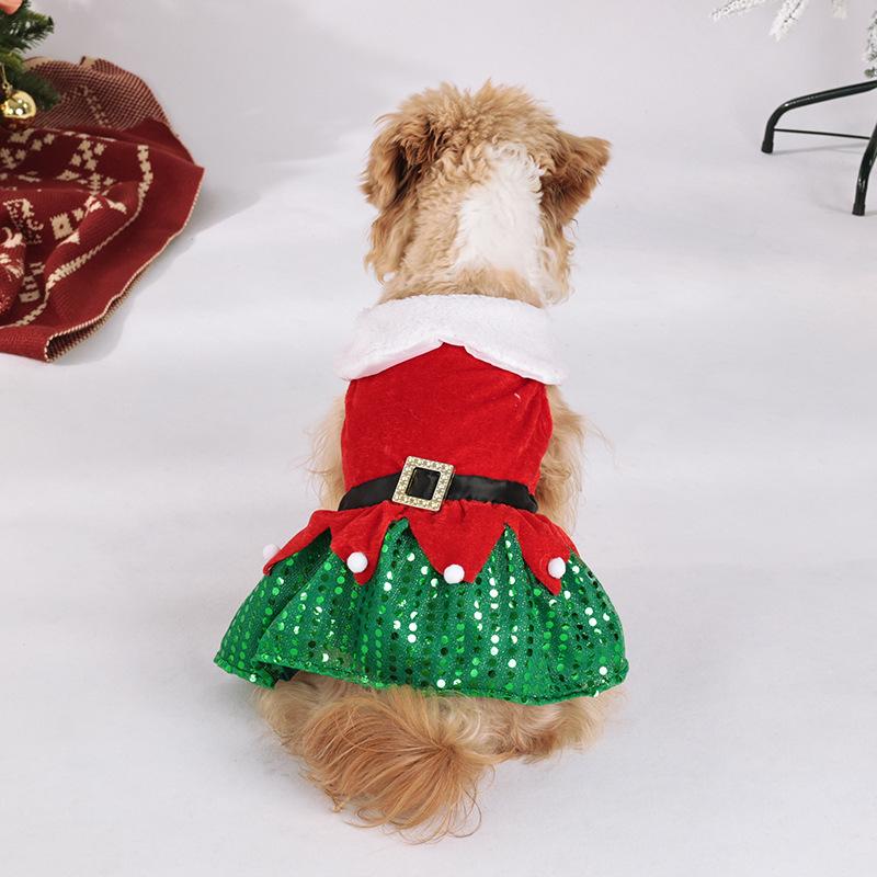 Christmas Holiday Pet Costume Dress for Dogs