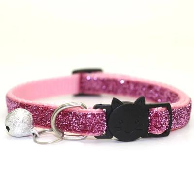 Cores de Coleira de Gato Refletiva Anel de Pescoço Quebra-cabeça Colar Sino Produtos para Animais de Estimação Segurança Elástica Ajustável Com Material Macio
