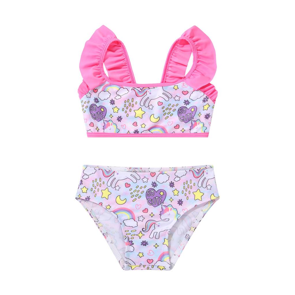 Girls Bikini Sets Mermaid Swimwear Two Piece Swimsuit Swimwear for Kids 1-16 Years