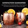 Copper Plated 304 Stainless Steel Hammered Moscow Mule Beer Mug