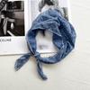 Thin Hair Scarf Headband Solid Color Sun Protective Scarf New Triangle Headscarf  Women