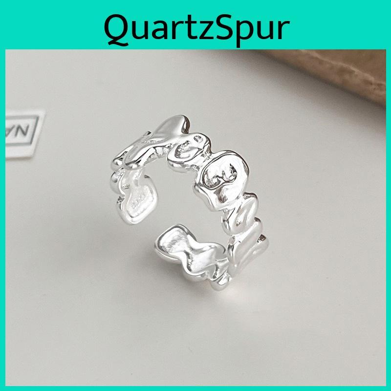 Elegant Geometric Adjustable Copper Ring For Women Stylish Fashion Accessory