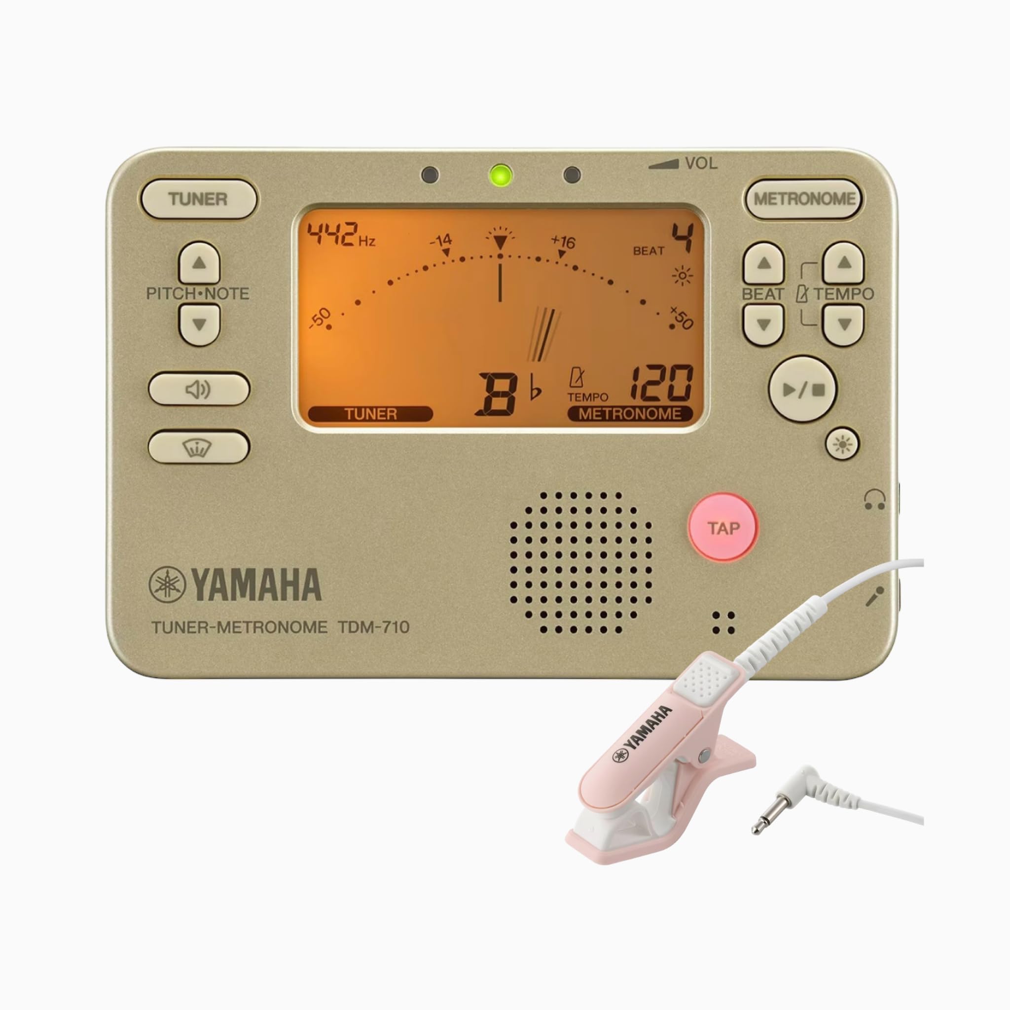 

Тюнер Метроном TDM-710IV Золотой + Микрофон для тюнера TM-40 Набор (Золотой и розовый)