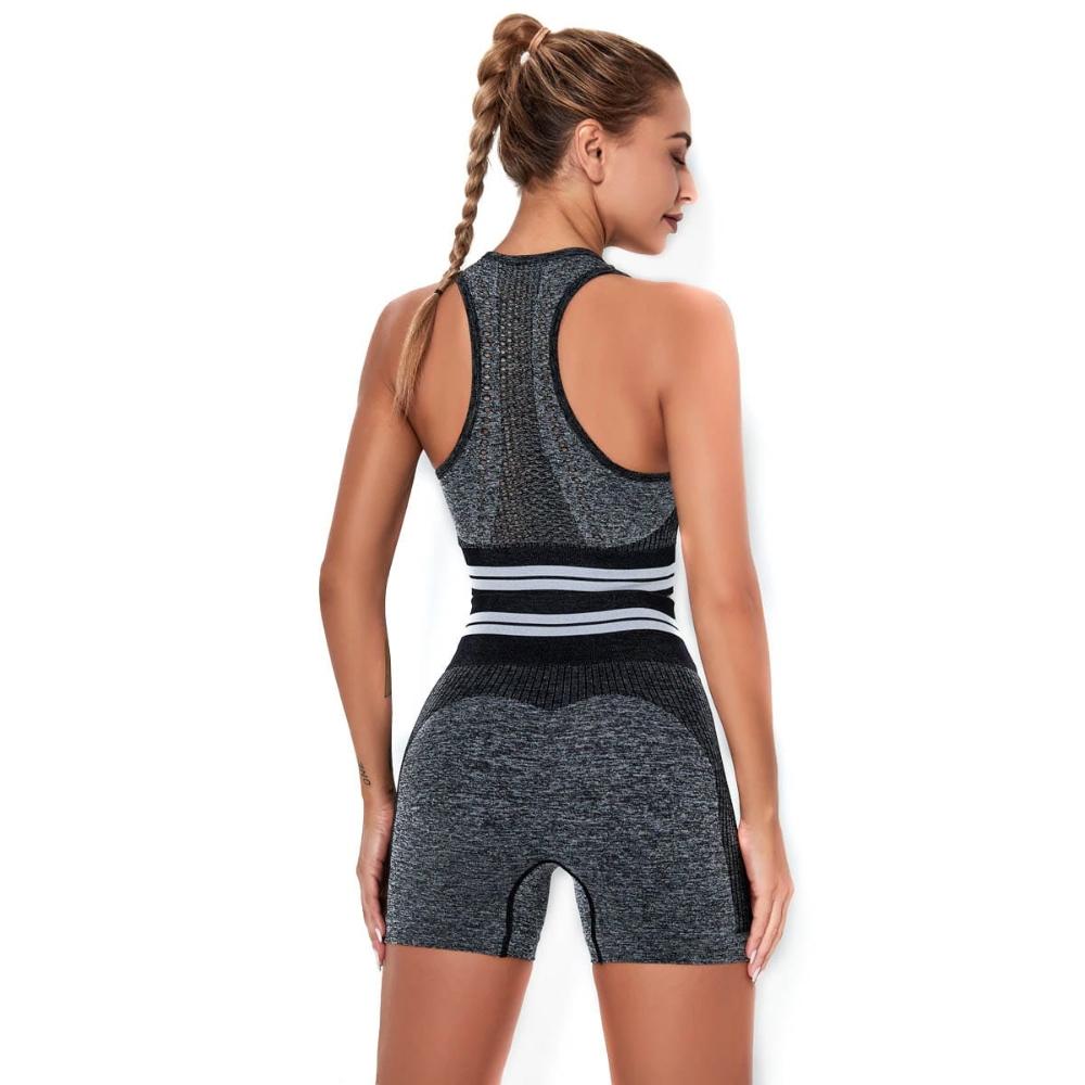 Sports outfit set top shorts fitness yoga two-piece for the gym xs S