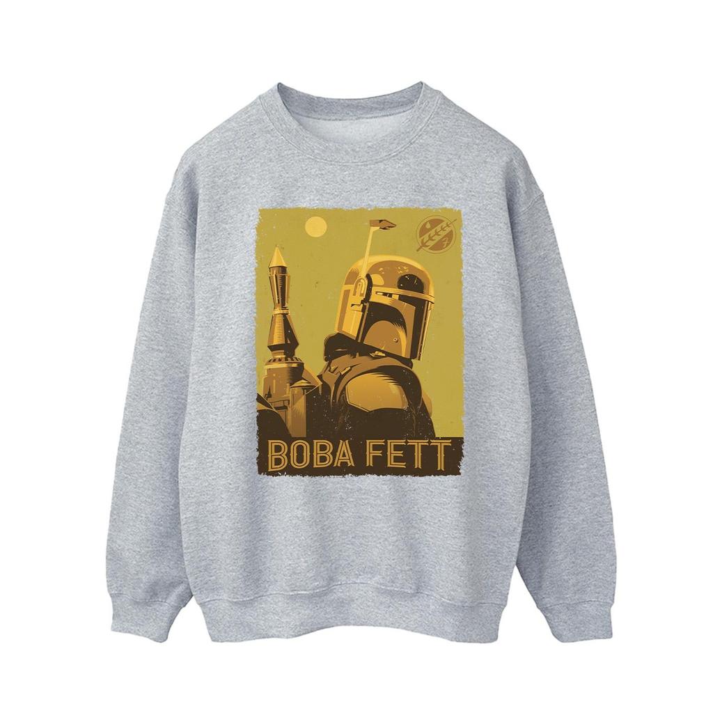 STAR WARS Mens The Book Of Boba Fett Planetary Stare Sweatshirt
