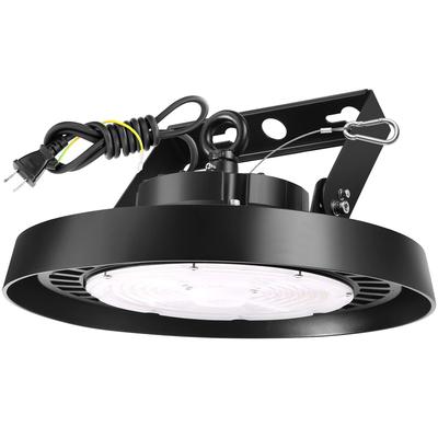 250W LED High Bay Light with Wiring 5000K Daylight To a Mercury Vapor High Bay Light with IP65 Waterproof and LED Floodlight for Notice Work Parking