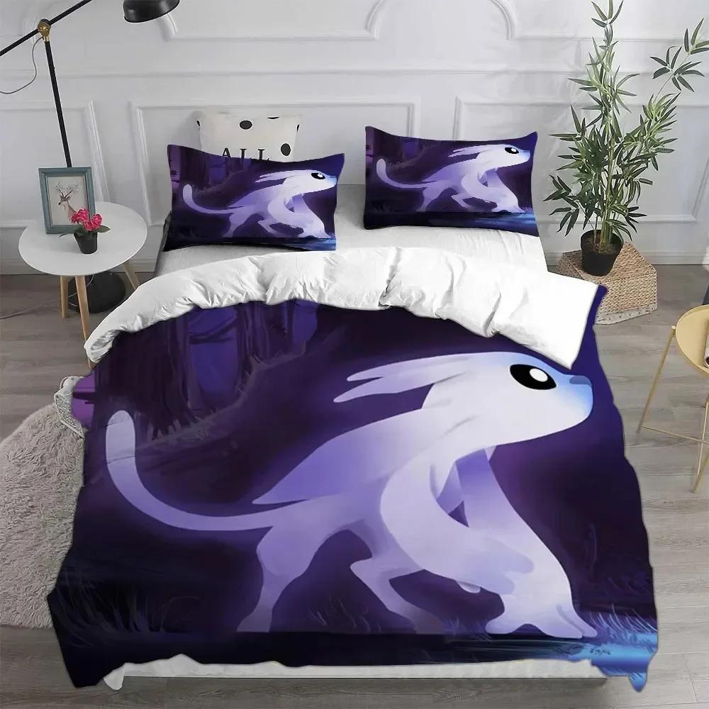 3D Game Ori And The Blind Forest Bedding Sets Comforter Quilt Bed Cover Duvet Cover Pillow Case 2 3 Pieces Sets Kids Adult Size