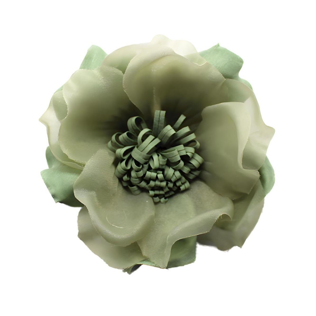 

Брошь из ткани с цветком, женская нишевая дизайнерская пряжа Sense, объемная булавка, темпераментное платье с аксессуарами светло-зеленый