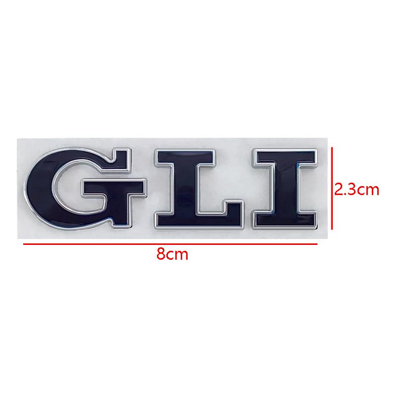 2026 Hot For VOLKSWAGEN VW 3D Metal Logo GLI Emblem Letters Badge Car Rear Trunk Sticker for Volkswagen VW Golf Bora Jetta MK4 M