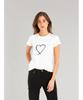 agnes Sarajevo Heart SAE0 TS Size White b. T-Shirt Women's 3(L)