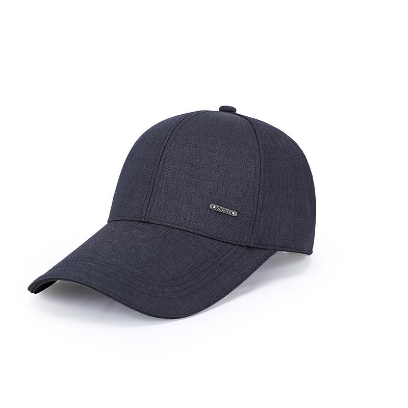 Casquette pour homme printemps et automne à bord étendu, casquette de baseball pare-soleil à grand bord pour l'extérieur, chapeau de mode à grand bord