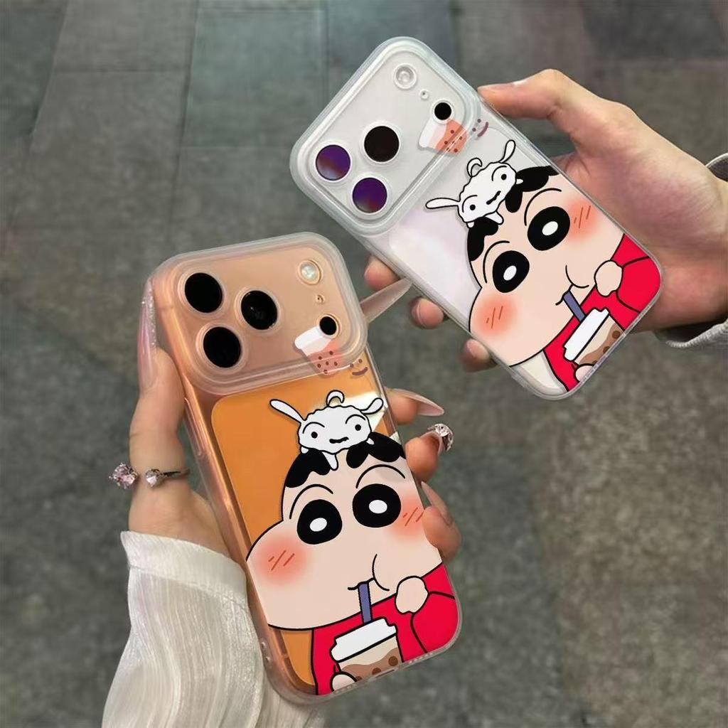 Frosted Milk Tea Camera Button Case for Apple iPhone 11/12/13/14/15/16/17