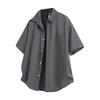 Short Sleeved Shirt Men's Summer Ice Silk Shirt Jacket Men's Summer Casual Workwear Short Sleeved Shirt